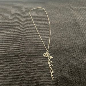 Ladies “Heather” silver necklace